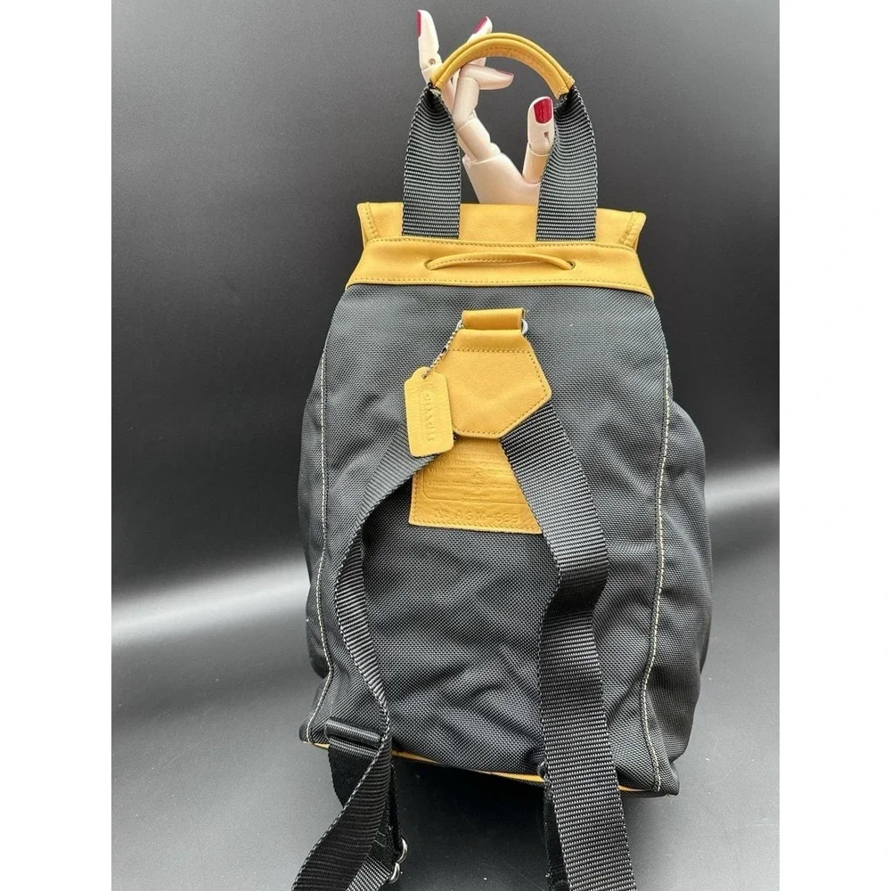 Vintage Coach‎ 1996 Atlanta Olympic Games Yellow Leather Backpack
